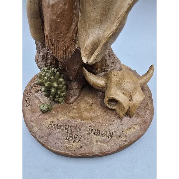 Vintage Tom Clark Signed “American Indian 1899” Figurine 1983 - Picture 3 of 6